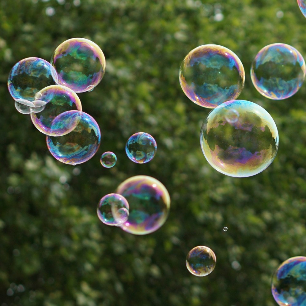 Pause. Blow bubbles.