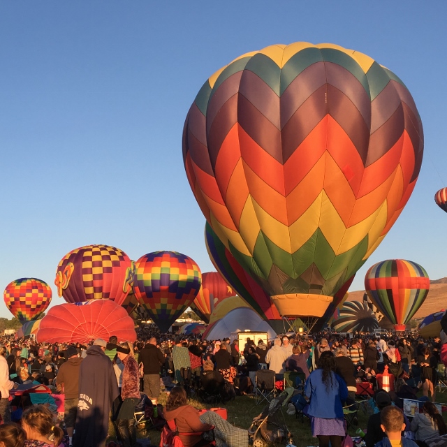 Hot air balloons at the Great Reno Balloon Race